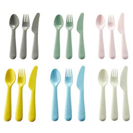 18-Piece Multicolor Cutlery Set 